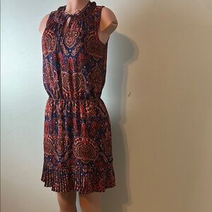 Banana Republic Women’s Paisley Print Sleeveless Lined Fit & Flare Dress Size XS